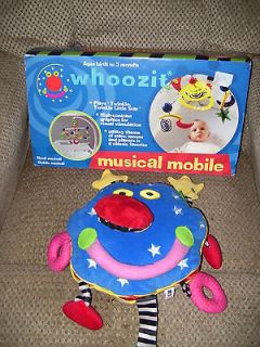 Large plush & HTF Whoozit Musical Mobile VG IN BOX