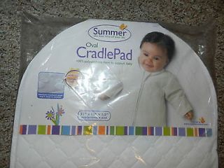 NIP Baby Oval Cradle Pad Summer NEW 33 x 15 x 1.5 Replacement Wipes 