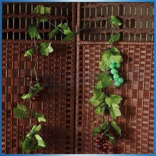   Grape Vine Garland Silk Leaves for Home Garden Wedding Decor #03356