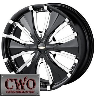 20 Black Baccarat Passion Wheels Rims 5x110/5x115 5 Lug G5 G6 Cobalt 