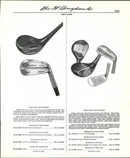 1954 Ad Wilson Golf Clubs Sam Snead Gene Sarazen Patty Berg Woods 