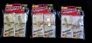 Lot Of 3 Packs (12 Traps) Mouse Traps Mouse Guard Twin Wound Metal 