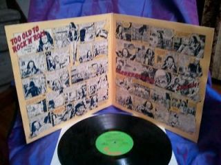 Jethro Tull Too Old to Rock n Roll Too Young to Die vinyl record 