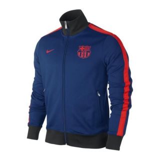 FC Barcelona N98 Track Jacket Top Authentic Nike 2012 ADULT Navy NWT