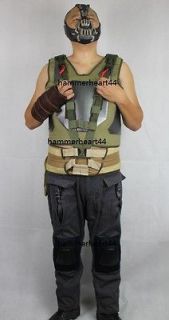 BANE STANDARD Costume Set TDKR tactical Halloween vest glove pants 