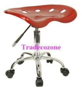 Adjustment Tractor Seat Stool   Red Stylish Practical Addition Vibrant 
