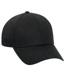 Black Fitted Flex Low Profile Pro Style Cap