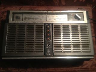 General Electric 3 5532A Battery Operated Stereo Radio 8 track Tape 
