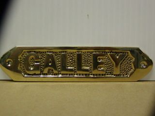 NEW BRASS NAUTICAL WALL MOUNTABLE BOAT SIGN GALLEY