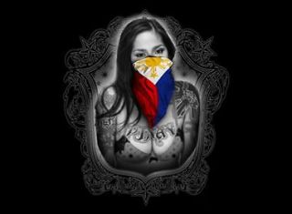 Filipino Shirt Pinay BANDANA Philippines Pinoy tattoo tribal manny 