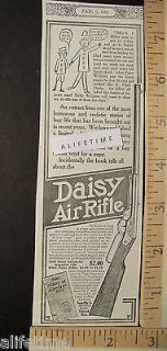 1908 Paper Ad Daisy Mfg Co Plymouth MI Air Rifle BB Gun w. Prices