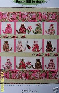 ARNIE ~ CAT ~ KITTY APPLIQUE QUILTING PATTERN ~ NEW ~ EASY