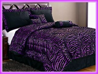 purple zebra bedding in Bed in a Bag