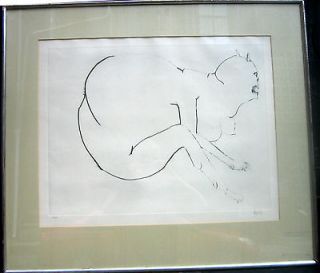 Leonard Baskin, American 1922 2000, Large etching, signed & numbered 