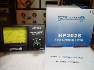 WORKMAN HP202S CROSS NEEDLE SWR/WATT METER, 1000 WATT POWER METER NEW 