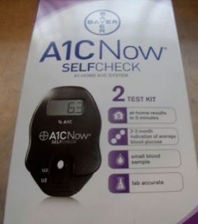Bayer A1CNow selfcheck blood glucose monitor meter A1C Now at home kit