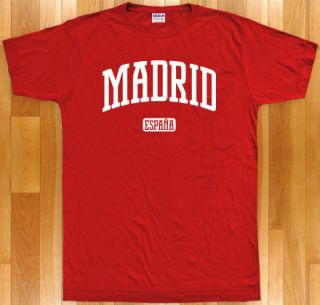MADRID T shirt   Espana Spain Spanish Real Atletico Blancos   NEW XS 