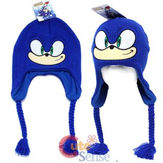 Sonic The Hedgehog Knitted Laplander Hat Beanie with Ear Flap (Junior)