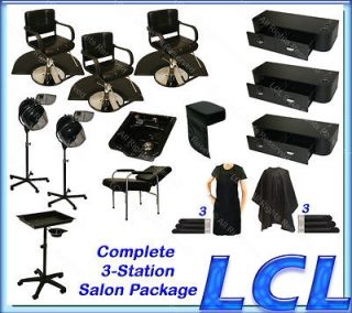   Hydraulic Barber Chair Shampoo Bowl Hair Styling Dryer Salon Equipment
