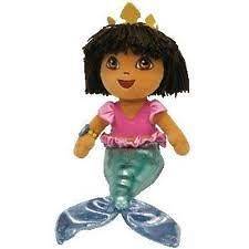 Ty Beanie Babies Beanies   Dora the Explorer   Mermaid   NEW with Tags