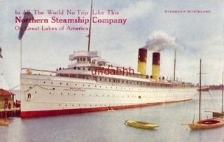 STEAMSHIP NORTHLAND of NORTHERN STEAMSHIP COMPANY on Great lakes of 