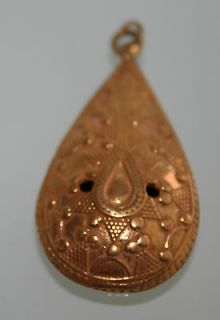 Antique Islamic Persian 21kt gold gp old pendant lapis gemstone Arab 