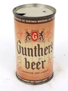 78 24 1951 Gunthers Beer Flat Top Can Beery Beer A1+