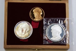 1980 Israel Gold & Silver Commemorative Coins, Zeev Jabotinsky 