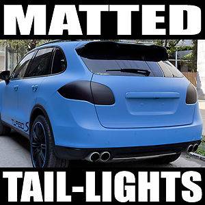 Matte Black Out Taillight Tint Smoked Head Fog Tail Light Tinted Vinyl 