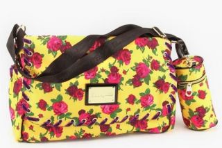 New BETSEY JOHNSON Yellow ROSE 3P DIAPER BABY BAG Twinkle Toes 