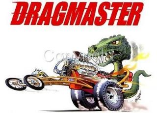 Dragon Dragster Race Car Dave Deal Cartoon T Shirt #4190 cartoontees