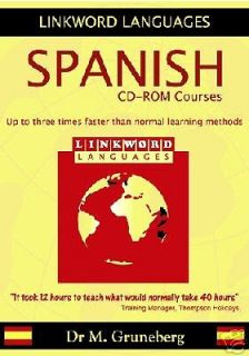 LEARN SPANISH LANGUAGE LINKWORD LEARNING 4 SOFTWARE CDs