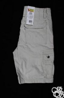   JEANS Cargo Sits Below Waist Relaxed Fit Silver Birch Mens Shorts