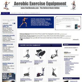 Very Popular Aerobic Exercise Equipment Website Business For Sale