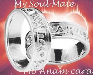   My Soul Mate Celtic Band Wedding Ring Set Irish Made s 10 11 9