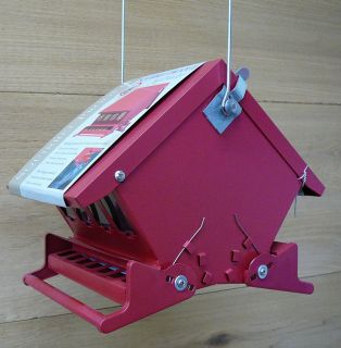 Heritage Farms Red Mini Absolute II Squirrel Proof Bird Feeder
