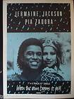 JERMAINE JACKSON / PIA ZADORA   1 PAGE ADVERT/POSTER FROM 1980s No1 