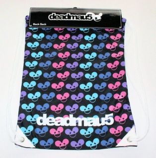 NWT 2012 New Style deadmau5 All Over Back Sack Cinch Bag Sack Sling 