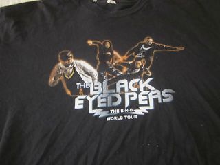 Black Eyed Peas Concert Tour T Shirt 2010 The End World Tour XL