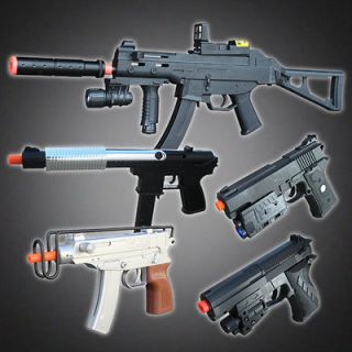   Airsoft Spring Guns Rifle Uzi Pistols Toy Handgun Air Soft w/ 1000 BBs