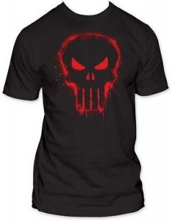 The Punisher Red Logo Marvel Comics Licensed Tee Adult T Shirt S 2XL