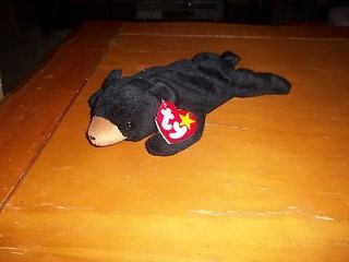 Blackie the black bear TY Beanie Baby COMBINE SHIPPING!