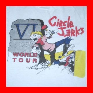 1987 CIRCLE JERKS VINTAGE TOUR T SHIRT OG BAD OTIS LIMITED RUN RARE 