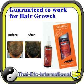 GUARANTEED TO WORK Hair loss Tonic Ginseng Natural growth no more 