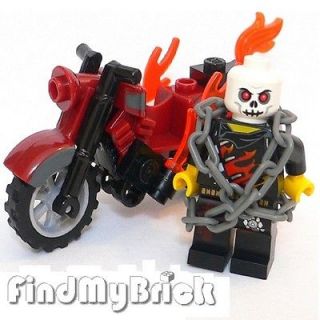 M780 Lego Custom Ghost Rider Akartsky Minifigure & Motorcycle NEW