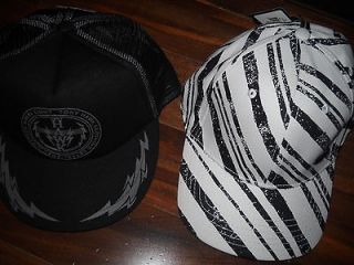Tony Hawk One Size Baseball Hat ( lot of 2 hats) Color Black/White 