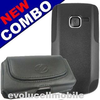 Combo for Nokia C3 cell phone Stealth Case Cover +Pouch