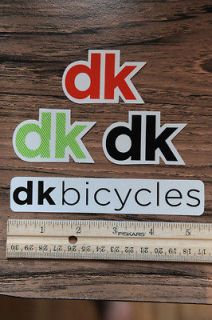 DK Bicycles Stickers #1   Mountain Bike MTB BMX Seatpoat Clamp Stem