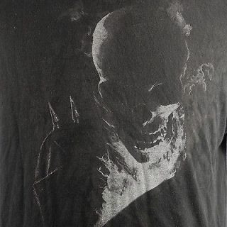   Ghost Rider Flaming Skeleton Mens T Shirt Large Black Johnny Blaze