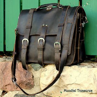 BOARDWALK MESSENGER BAG   Mens Premium Leather Messenger Bag 